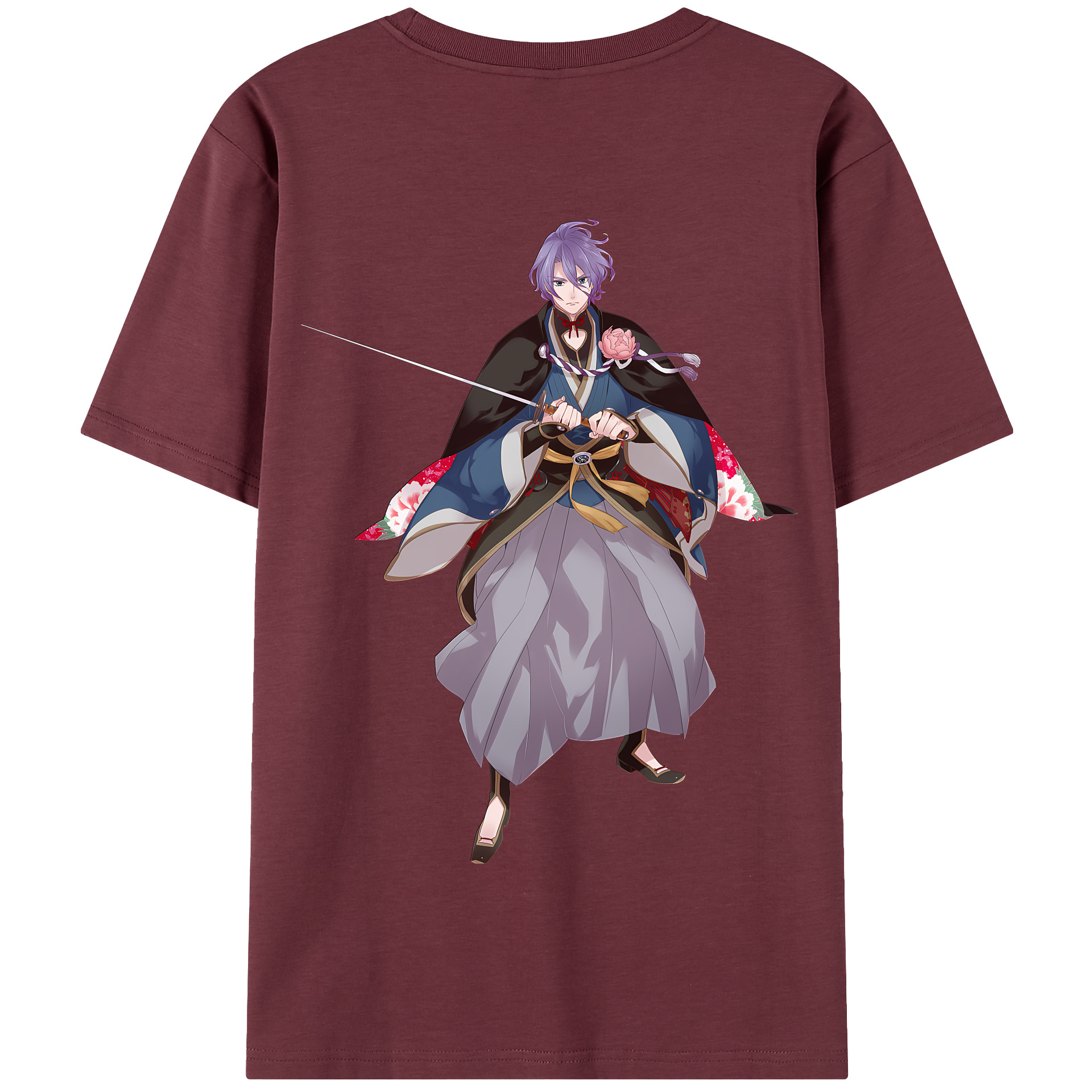 （画像用） 刀剣乱舞 Touken Ranbu 綿100％半袖Tシャツ（背面プリント）